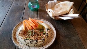 Jalapeno humus at W Kontakcie in Wroclaw