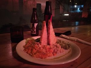 Excellent tri-coloured risotto! at Tandana in Quito