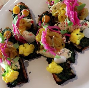 beautiful bruschetta at Tandana in Quito