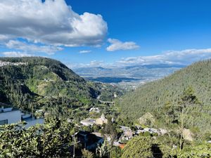 View from the Mirador next to the Restaurant   at Tandana in Quito