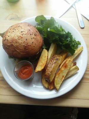 The burger  at Tandana in Quito