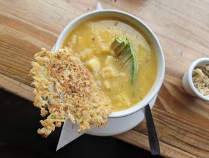 Locro de papa at Tandana in Quito