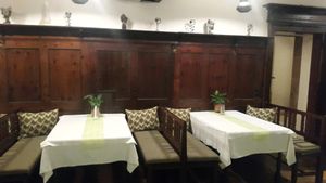 Tables inside  at Wohlfuhlhotel Goiserer Muhle in Bad Goisern