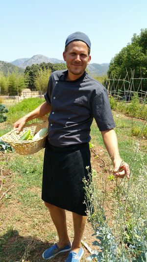 headchef Marcelo Rappold likes to use the vegetables he grew in his own organic garden at Restaurant Quay in Mallorca