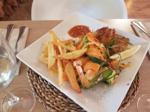 Soja Nuggets on Quinoa at Restaurant Quay in Mallorca