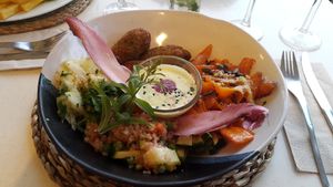 Falafel bowl  at Restaurant Quay in Mallorca