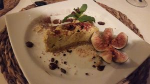 Raw lemon tarte at Restaurant Quay in Mallorca