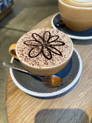 Hot chocolate with soy milkk  at Coffee Culture in Christchurch