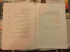 menu 2 at bARACA in Kampot