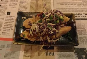 hummus pintxo at bARACA in Kampot