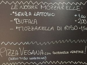 Menu Options at LA Pizza in Aviano