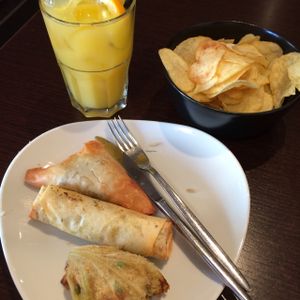 Vegan food plate at El Gordo Bar in Pordenone