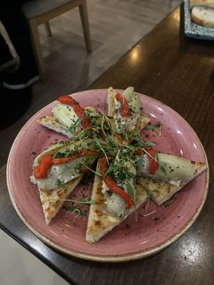 Artichoke toast  at Firefly Tapas Kitchen & Bar in Las Vegas