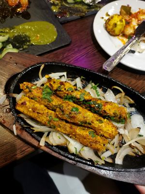 Sheekh kebabs at Sanskruti Restaurant in Liverpool