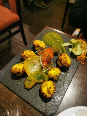 Mushrooms at Sanskruti Restaurant in Liverpool