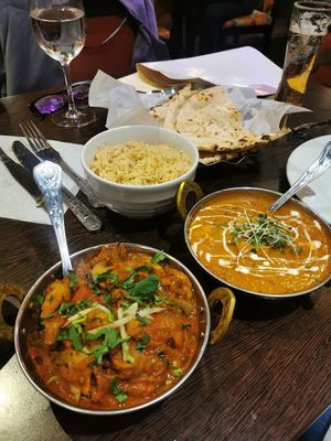 Mushroom massala (spicier than a standard massala) / tofu makhani - these were really nice mixed together as I'm not a huge spice lover but together they were gorgeous at Sanskruti Restaurant in Liverpool