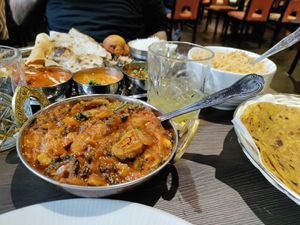Yummy bitter gourd dish. Delicious and unique flavors. at Sanskruti Restaurant in Liverpool