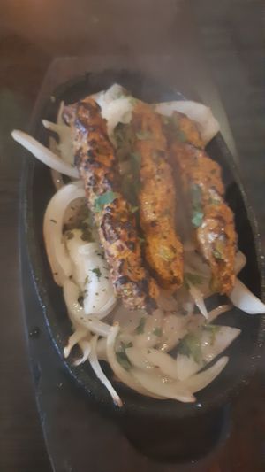vegan sheek kebab at Sanskruti Restaurant in Liverpool