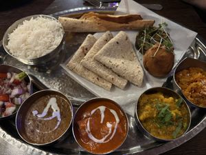 Thali   at Sanskruti Restaurant in Liverpool