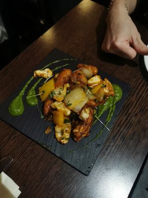 Baby corn manchurian at Sanskruti Restaurant in Liverpool