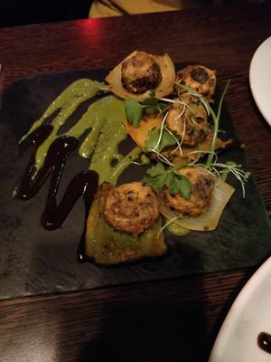Tandoori mushrooms at Sanskruti Restaurant in Liverpool