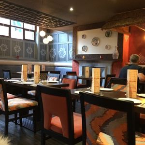 Inside Sanskruti Liverpool. at Sanskruti Restaurant in Liverpool