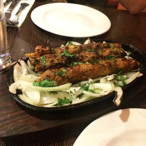 Vegan Seekh Kebabs. at Sanskruti Restaurant in Liverpool