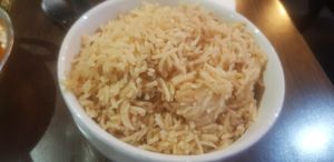 Pilau rice at Sanskruti Restaurant in Liverpool