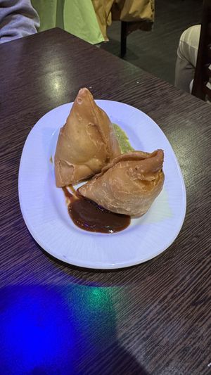 Samosas   at Sanskruti Restaurant in Liverpool