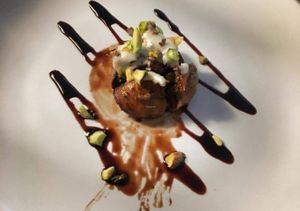 stunning dessert at Incruenti in Prague