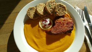 A traditional czech meal in vegan version   at Incruenti in Prague