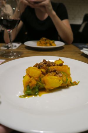 gnocchi with seitan  at Incruenti in Prague