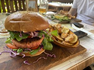 Vegan burger - sooo good!  at Balde Food & Bar in Biograd Na Moru