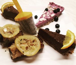 Selection of raw cakes and vegan icecream at Balde Food & Bar in Biograd Na Moru