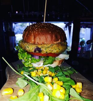 Veganburger at Balde Food & Bar in Biograd Na Moru