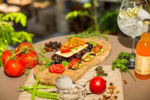 Vegan salmon at Balde Food & Bar in Biograd Na Moru