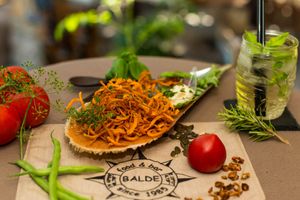 Sweet potato fries with dips  at Balde Food & Bar in Biograd Na Moru