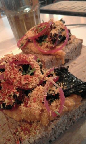 bread with bataat, peanut and more at BROEI in Utrecht