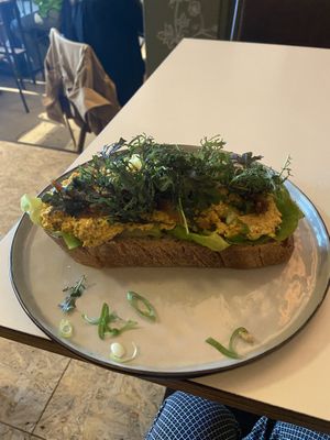 Sandwich with ‘egg’ salad: very good, with tofu I think  at BROEI in Utrecht