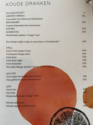 Cold drinks Sept 2023  at BROEI in Utrecht