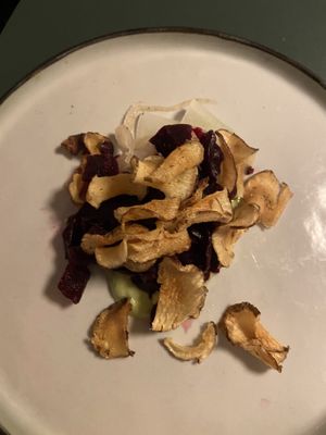 Starter with beetroot  #Veganuary at BROEI in Utrecht