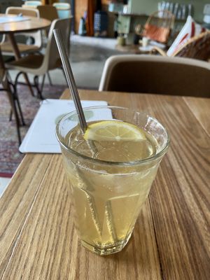 Ice-tea with lavender: tasty  at BROEI in Utrecht