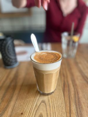 Dirty chai (€4,90)  at BROEI in Utrecht