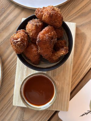 Cauliflower ‘wings’, yum  at BROEI in Utrecht