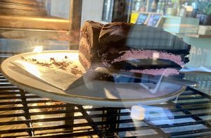 Chocolate/raspberry cream cake  at BROEI in Utrecht