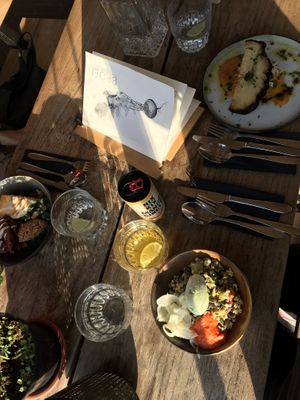 tabouleh salad (lower right) at BROEI in Utrecht