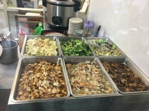 Here's just a sample of their food. Very Taiwanese style. at Master Wang Vegetarian Restaurant in New Taipei City