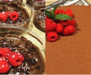 Vegan desserts- truffles, raw cake, cheese'cake, chia seed pudding at Deliciously Dorie's Joyful Juice in Westhampton Beach