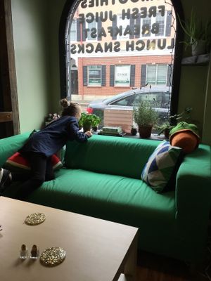 Fresh basil at Juniper Kitchen in Dover