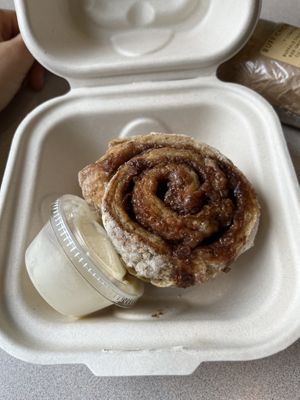 Vegan GF cinnamon bun   at Juniper Kitchen in Dover